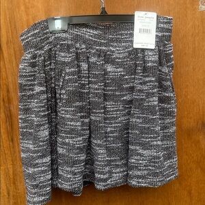 Free People Monochrome Textured Skirt